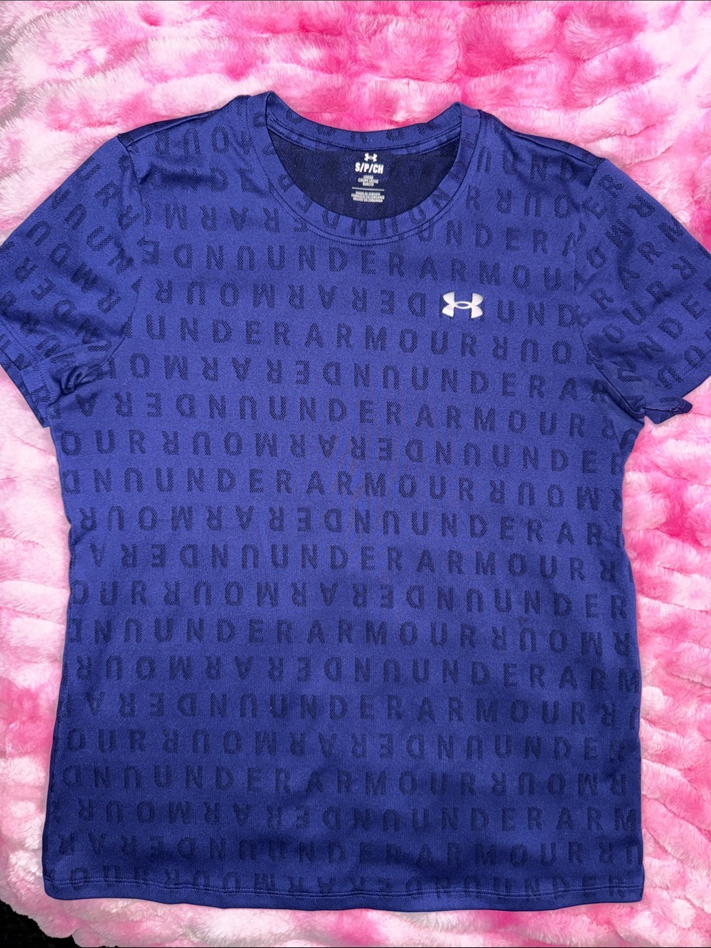 Under Armour womens Blue Short Sleeve Performance Tee